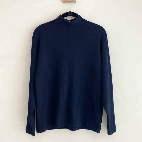 St. John knit mock neck sweater